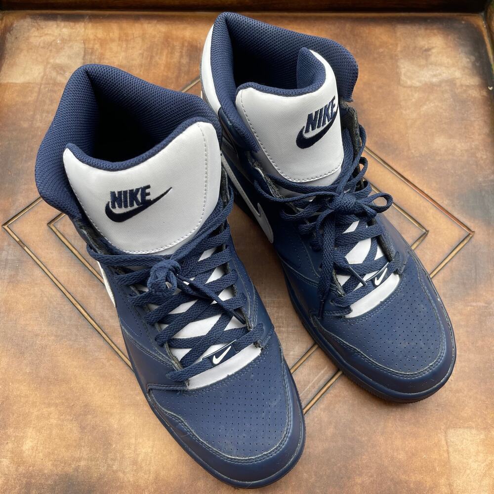 Nike Prestige Navy & White 584614-410 High Top Men's Size 12